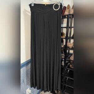 Elegant Black Wide-Leg Pants